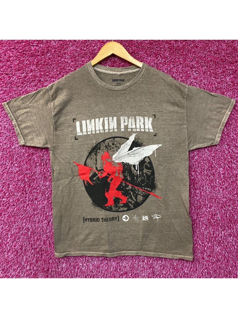 Linkin Park Hybrid Theory Album Cover Nu Metal Rock T-shirt Large